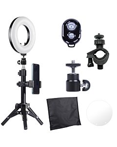 USB Ring Light With Tripod Stand and Mirror